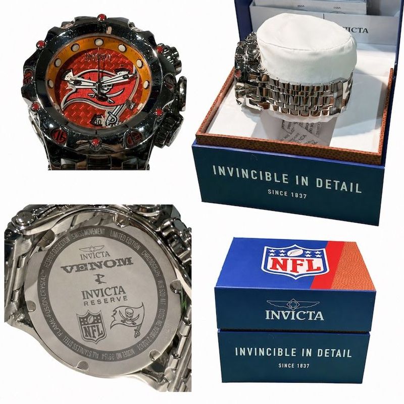 Invicta - N F L Limited Edition Tampa Bay Buccaneers Men's Wristwatch Model #36154  - Image 1