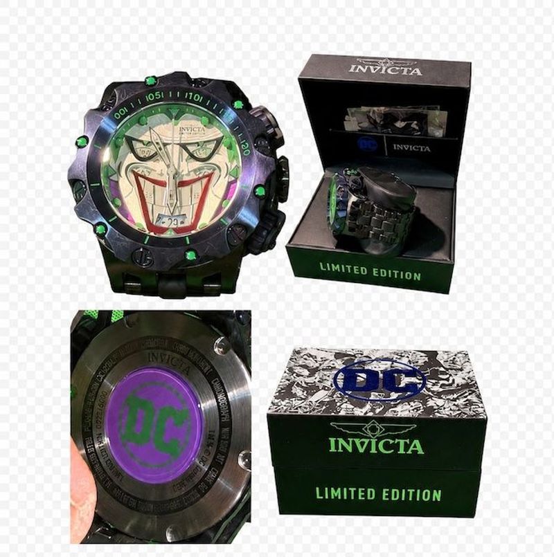 Invicta - D C Comics Joker Men's Wristwatch Model #33594        - Image 1