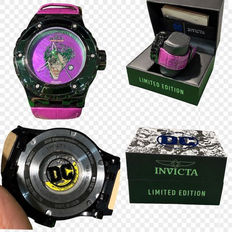 Invicta - D C Comics Joker Men's Wristwatch Model #34618          - Image 1
