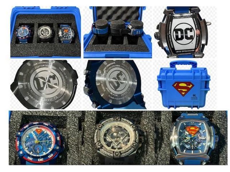 Invicta - D C Comics Superman Set Of 3 Men's Wristwatches  Model #37610; 33189; 41235.         - Image 1