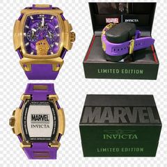 Invicta - Marvel Thanos Men’s Wristwatch Model #37390  - Image 1