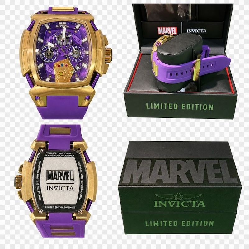 Invicta - Marvel Thanos Men’s Wristwatch Model #37390  - Image 1