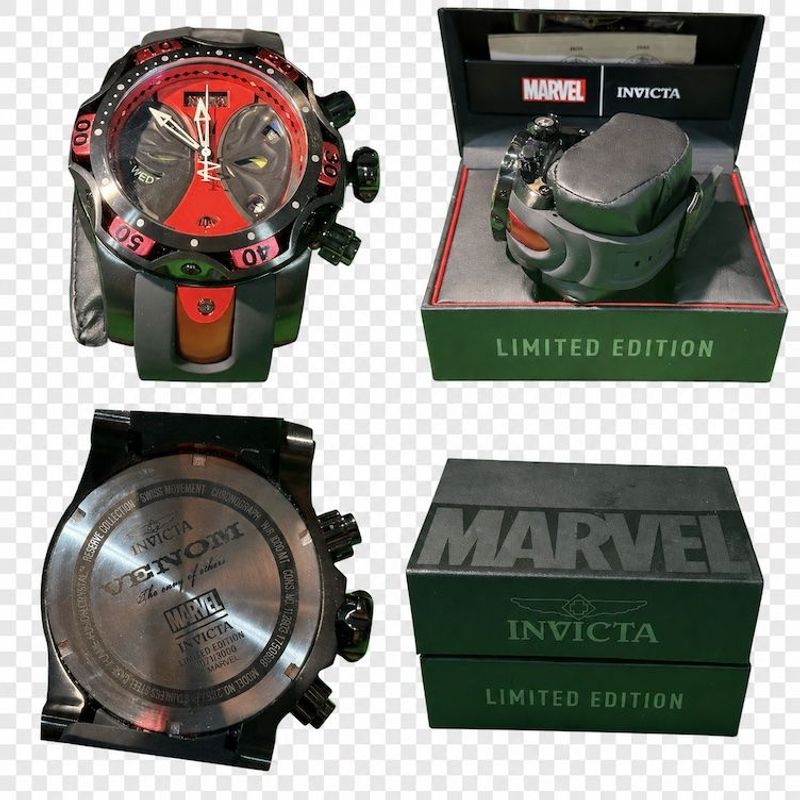 Invicta - Marvel Reserve Venom Deadpool Men’s Wristwatch Model #28577  - Image 1