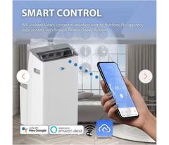 WhynterNex 10,000 (DOE) BTU Inverter Portable Air Conditioner Cools 500 sq. ft. with Dehumidifier, and Wifi Enabled in White - Image 4