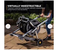 Gorilla200 ft. Aluminum Zero Rust Premium Mobile Hose Reel - Image 3