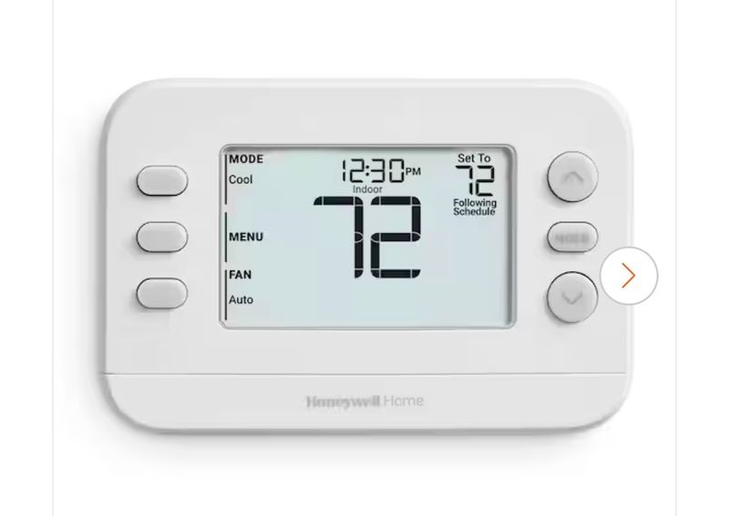 Honeywell HomeX2P Programmable Thermostat, Single-Stage, 1-Heat/1-Cool, 5-2 Day Schedule - Image 1