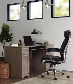 Realspace 44 W Valdi Computer Desk Brown - Office Depot