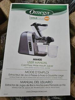 Omega Cold Press 365 MM400 Juicer New - Image 5