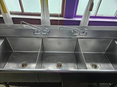 Stainless Steel Three-Compartment Sink - Image 6