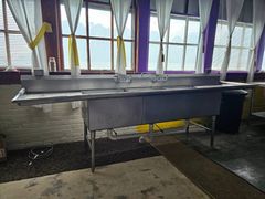 Stainless Steel Three-Compartment Sink - Image 10