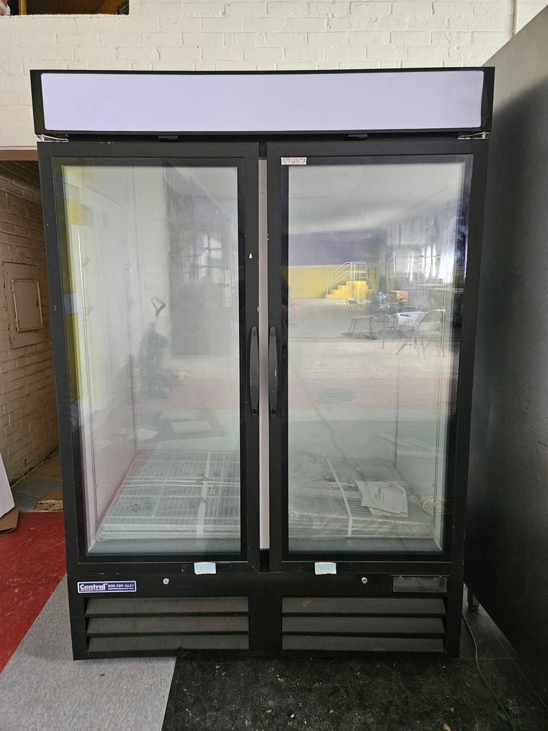 Central Double Door Glass Refrigerator - Image 1