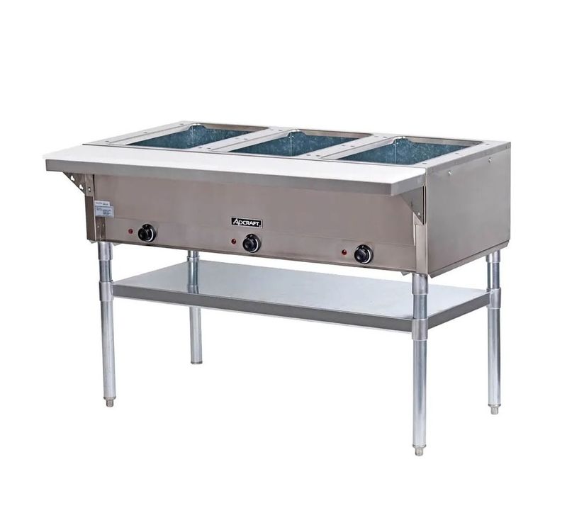 Adcraft Open Well Steam Table 3 Bay - Image 1