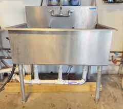 Stainless Steel Three-Compartment Sink - Image 3