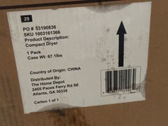 2.6 cu. ft. White Compact Electric Dryer - Image 3