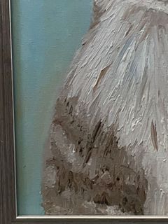 Framed Oil Painting of a Tabby Cat - Image 4