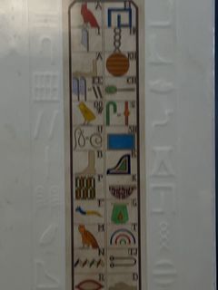 Egyptian Alphabet Ceramic Plaque 92/150 Signed - Image 2