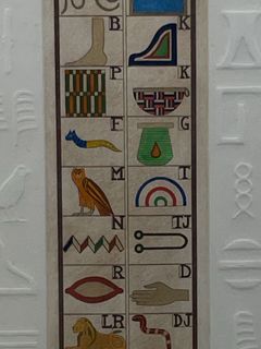Egyptian Alphabet Ceramic Plaque 92/150 Signed - Image 3