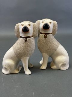 Lloyd Staffordshire England Spaniel Dogs - Image 1