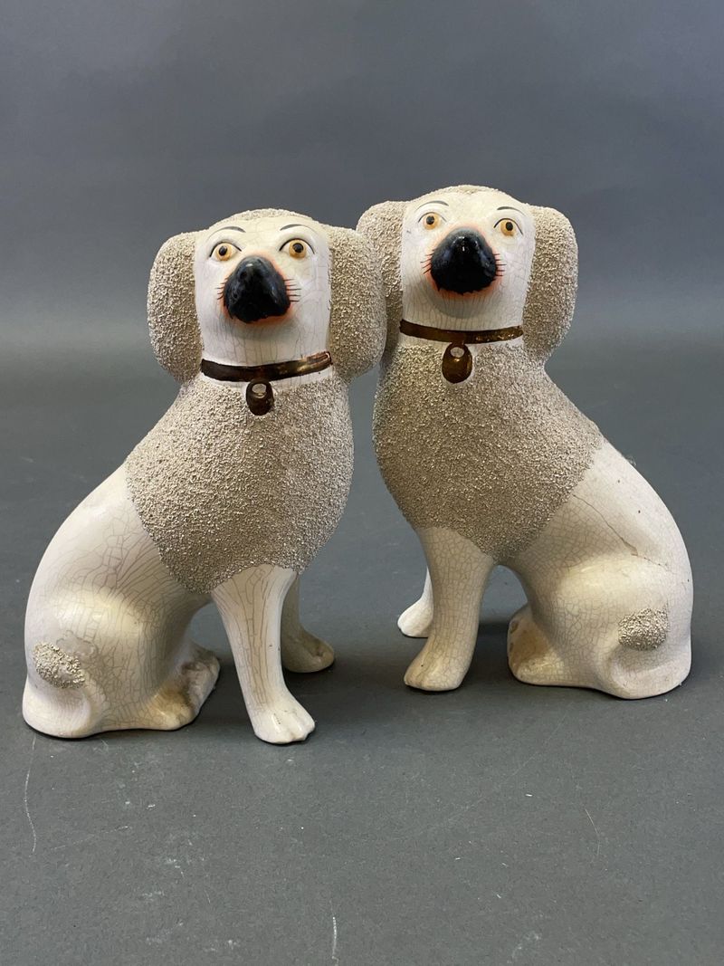 Lloyd Staffordshire England Spaniel Dogs - Image 1
