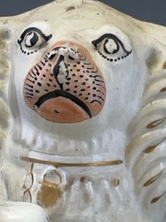 4 Staffordshire Style Spaniel Figurines - Image 5