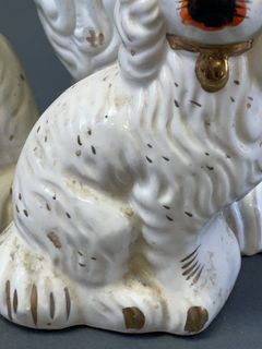 4 Staffordshire Style Spaniel Figurines - Image 8