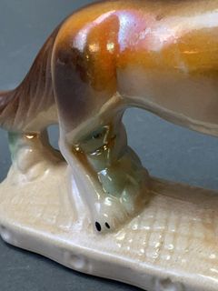 Pair Staffordshire Style Porcelain Dogs - Image 3