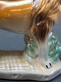 Pair Staffordshire Style Porcelain Dogs - Image 4