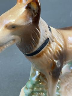 Pair Staffordshire Style Porcelain Dogs - Image 7