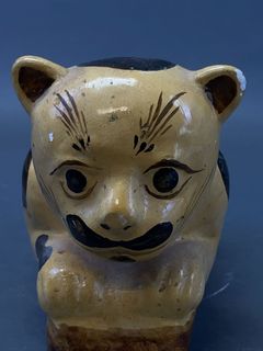 Painted Ceramic Cat Sculpture - Image 4