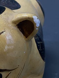 Painted Ceramic Cat Sculpture - Image 5