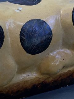 Painted Ceramic Cat Sculpture - Image 7