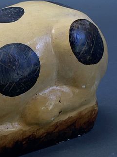 Painted Ceramic Cat Sculpture - Image 8