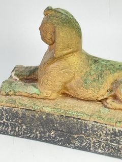 Plaster Sphinx Figural Bookends - Image 2