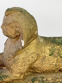 Plaster Sphinx Figural Bookends - Image 6