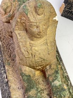 Plaster Sphinx Figural Bookends - Image 7