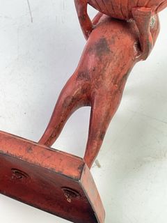 4 Red Metal Cat-Shaped Shell Holders - Image 8