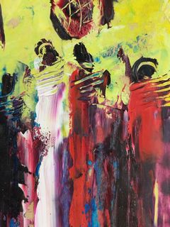 David Ndambuki "Going Sokoni" Oil Painting - Image 3