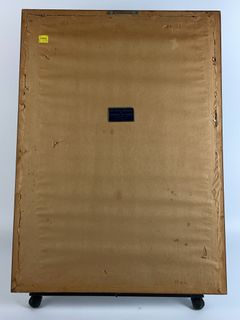 Framed Abstract Portrait Painting on Board - Image 6