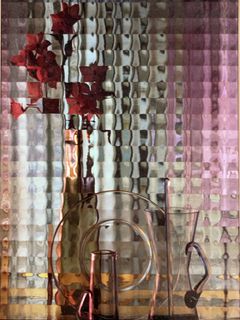 WGM Signed Still Life Print With Flowers - Image 2