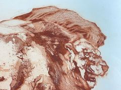 Bettina McMahon 'Lion' Print 7/20 Signed 1979 - Image 3