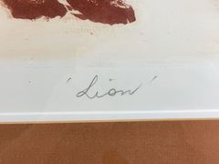 Bettina McMahon 'Lion' Print 7/20 Signed 1979 - Image 5
