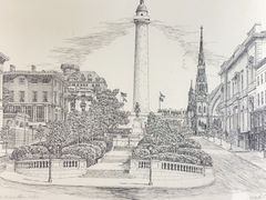 Martin Barry Mt. Vernon Place Etching 770/950 - Image 2