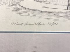 Martin Barry Mt. Vernon Place Etching 770/950 - Image 5