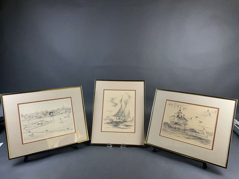 3 John Moll Chesapeake Bay Prints - Image 1