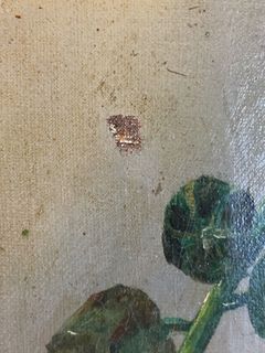 Framed Oil Painting of Flowers and Butterfly - Image 6