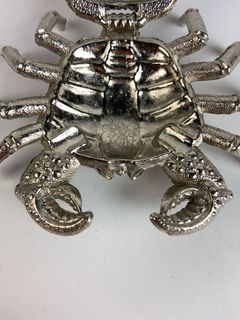 Italian Silver-Tone Crab Form Ashtray - Image 3