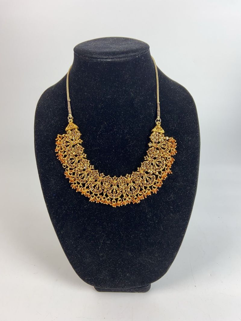 South East Asian Style Gold Tone Necklace - Image 1