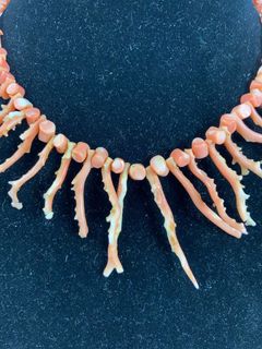 5 Coral and Pearl Beaded Necklaces - Image 3
