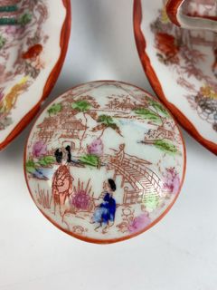 Japanese Porcelain Tea Set, Hand Painted - Image 5
