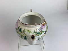 Porcelain Lot With Bowl, Teapot, Jar, 3 Pieces - Image 12